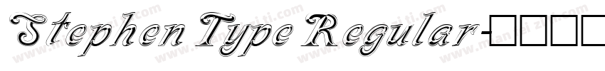 Stephen Type Regular字体转换
